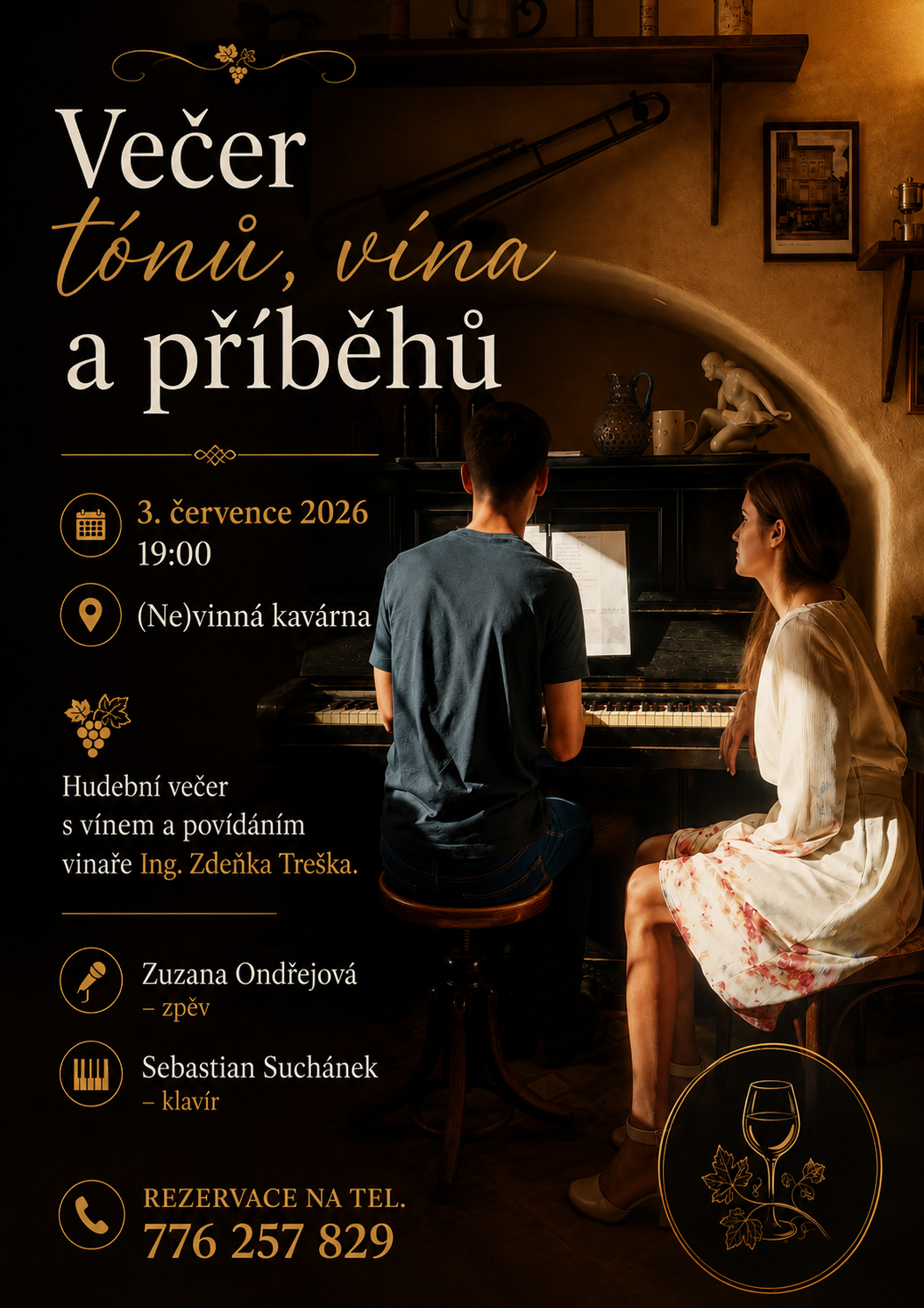 Večer tónů, vína a příběhů