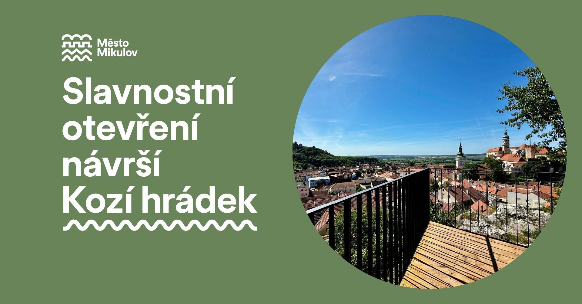 Slavnostní otevření návrší Kozího hrádku