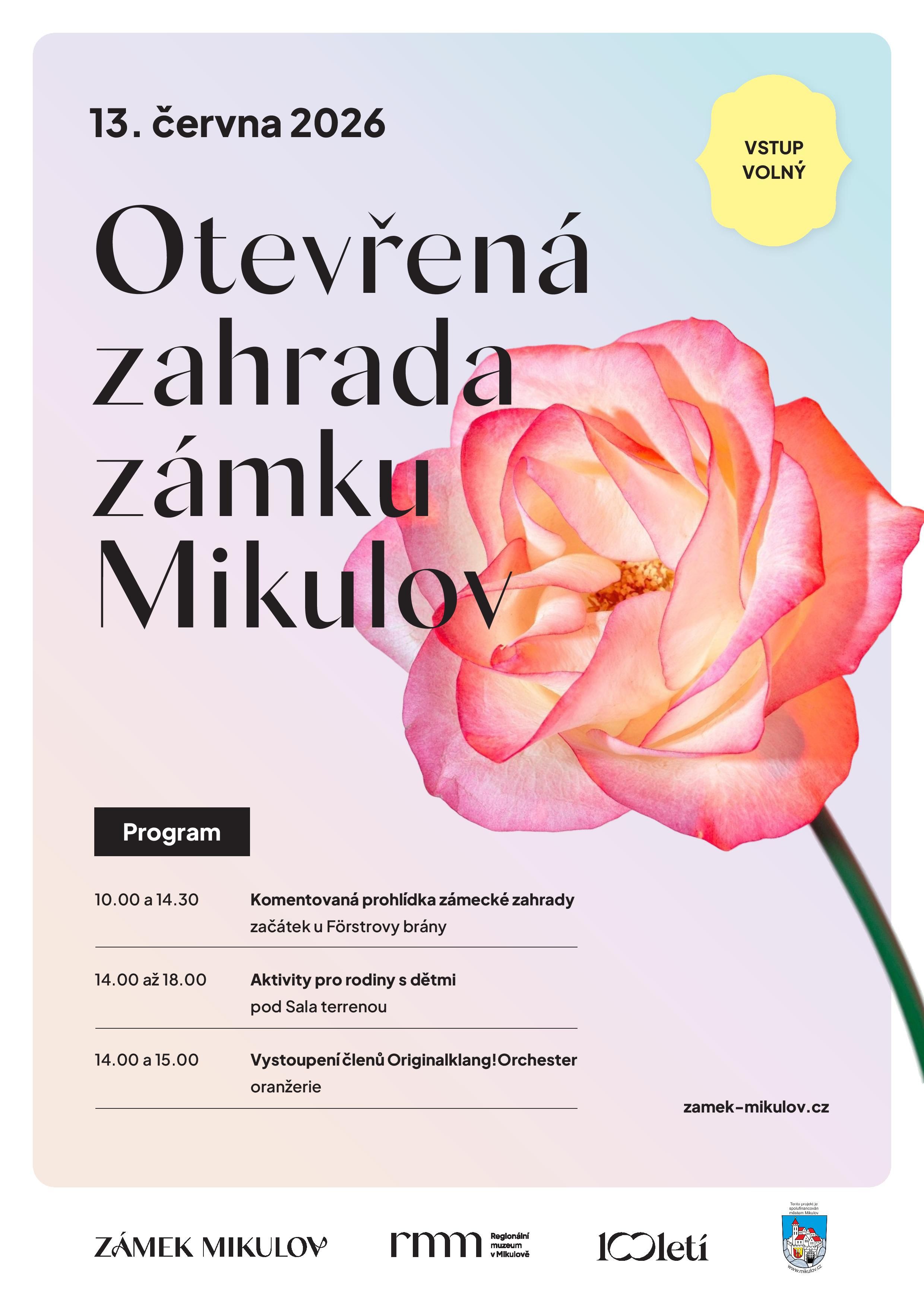 Otevřená zahrada zámku Mikulov