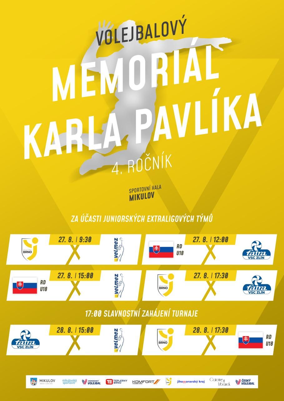 Volejbalový Memoriál Karla Pavlíka